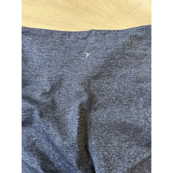 Old Navy Yoga Pants Zipper High Waisted Leggings Color block Pink Gray Gym Med - Picture 4 of 11